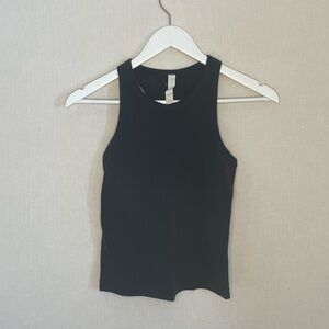 Woman's High neck Black Tank Top